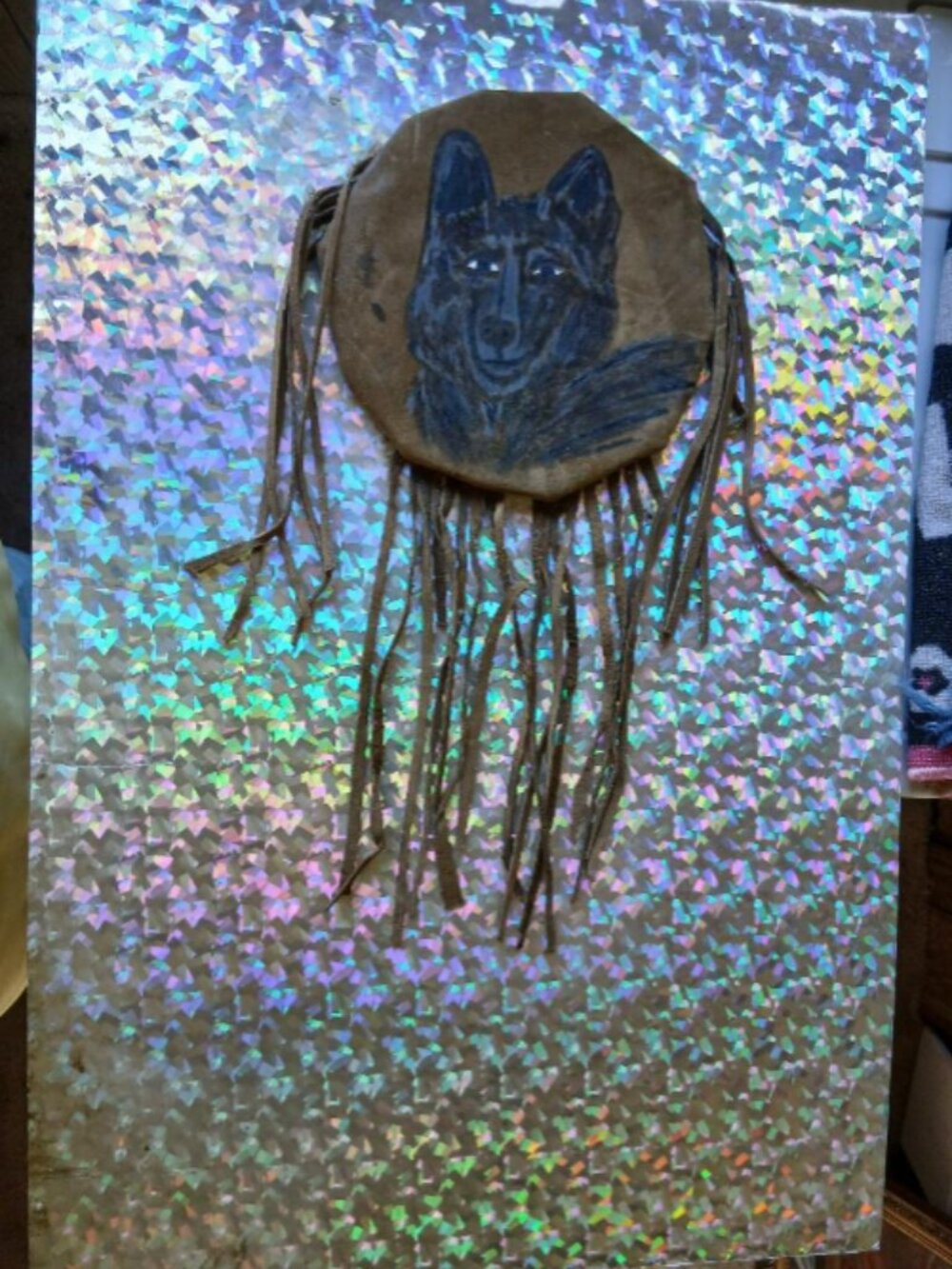 Chef Heaton's Art Dream Catcher with Wolf